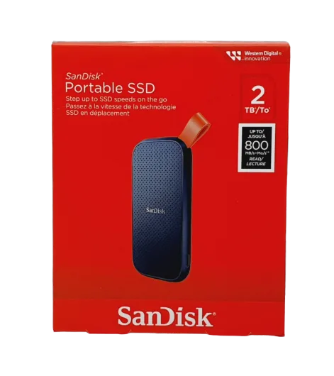 هارد خارجي SSD نوع سانديسك حجم 2 تيرابايت سرعة نقل 800MB/s
