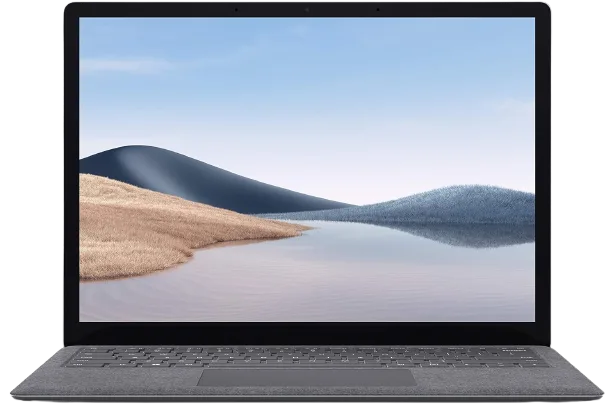 مايكروسوفت Surface Laptop 4 (1950) مقاس 13.5 بوصة، معالج Intel Core i5-1145G7، رام 8GB LPDDR4، وSSD NVMe سعة 256GB.