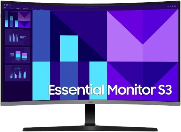 شاشة سامسونج 32 بوصة LS32D392 100 هرتز FHD 4 مللي ثانية منحنية VA