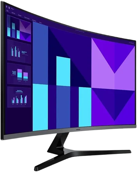 شاشة سامسونج 32 بوصة LS32D392 100 هرتز FHD 4 مللي ثانية منحنية VA