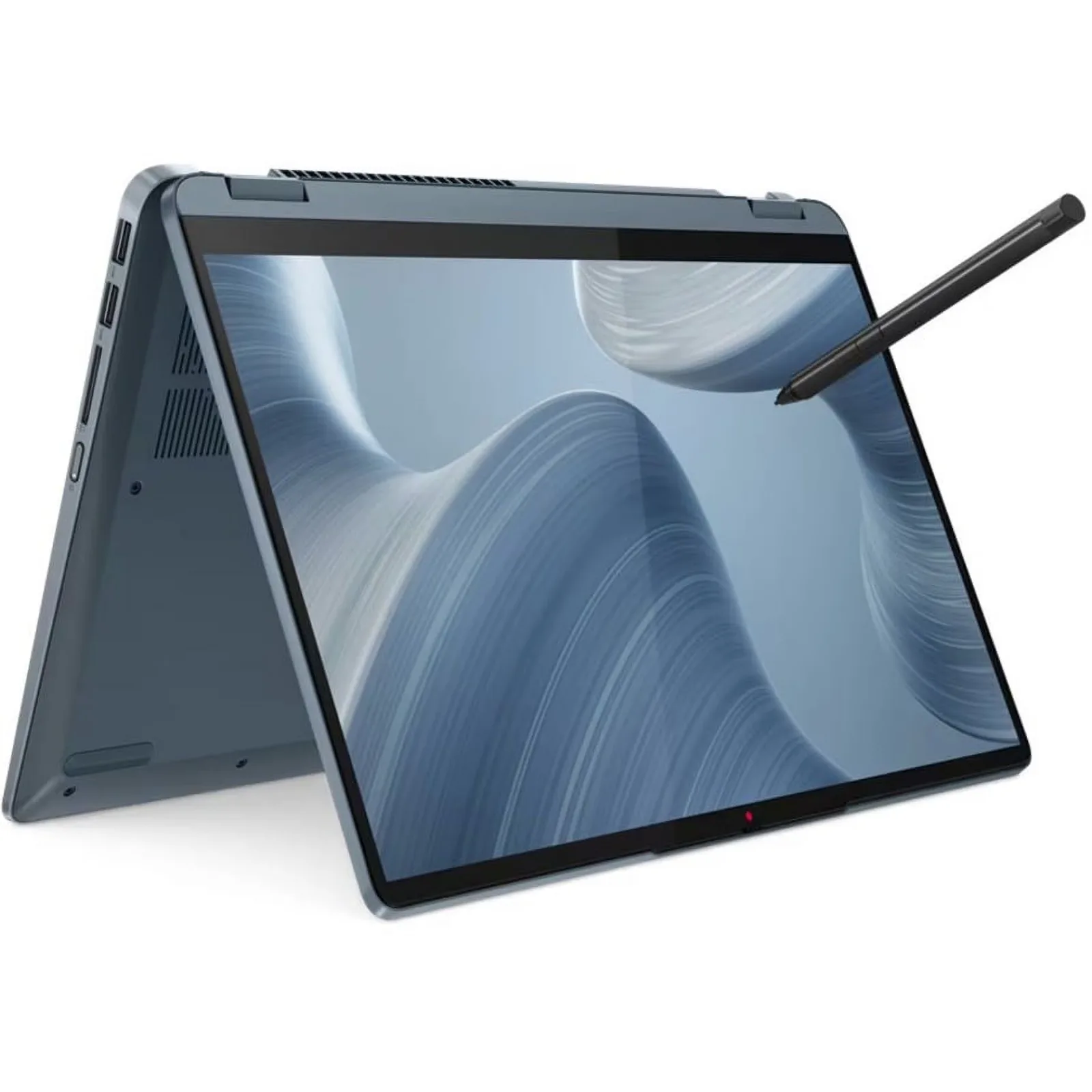 لينوفو فليكس 7 موديل 14IAU7 – حاسوب محمول بمعالج إنتل كور i7-1255U، ذاكرة RAM بسعة 16 جيجابايت، وحدة تخزين SSD بسعة 512 جيجابايت، وشاشة لمس (Touchscreen) مقاس 14 بوصة.